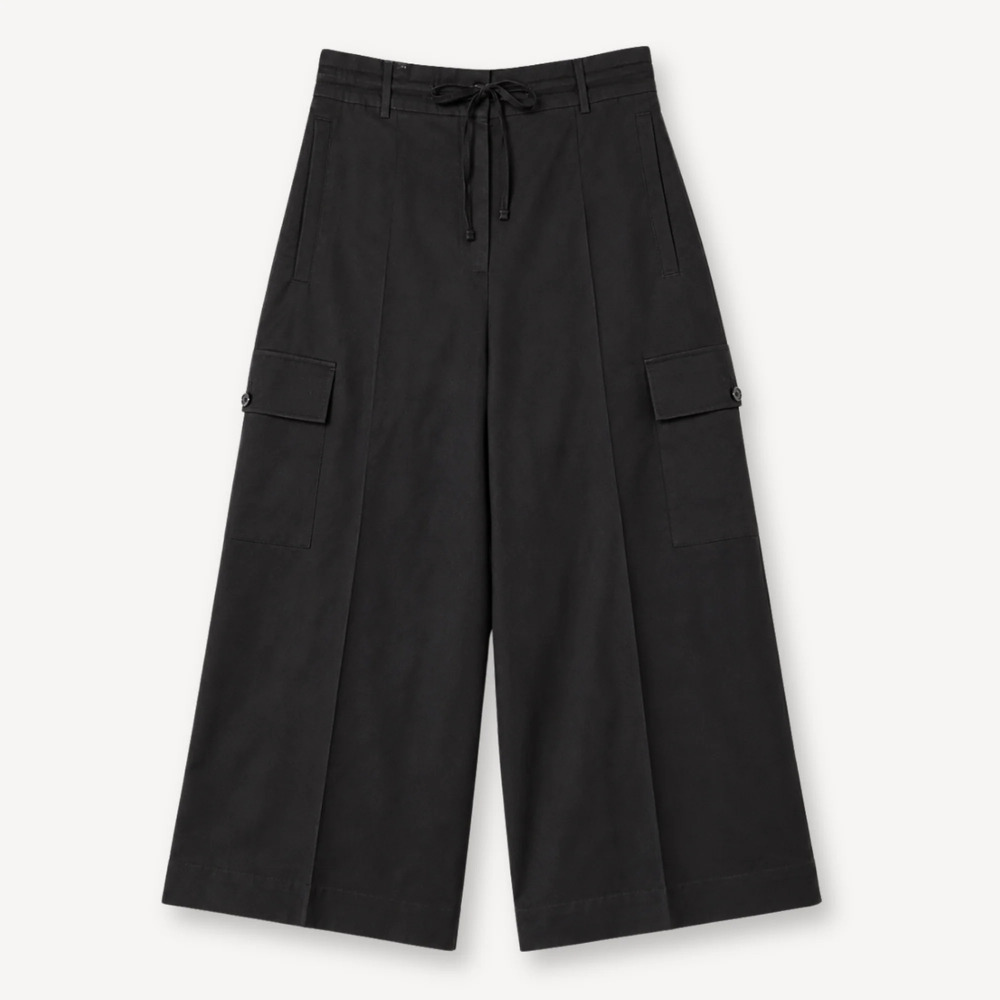 COS Wide Leg Wool Cargo Trousers